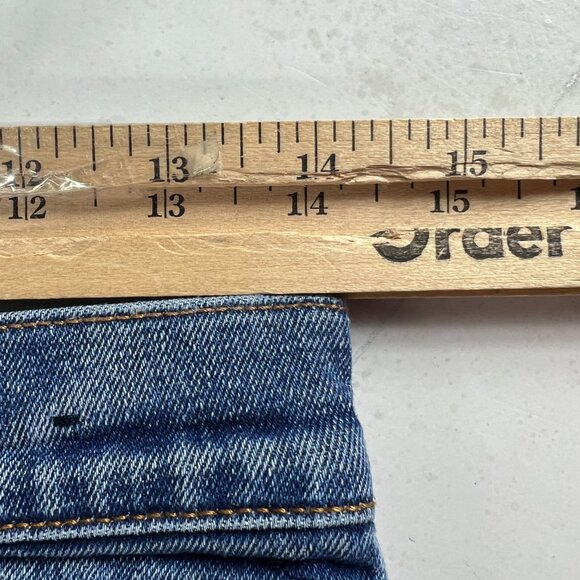 Abercrombie Fitch Jean Women 28x25* High Rise Ankle Straight Blue Denim Tag 29 S - Picture 16 of 16